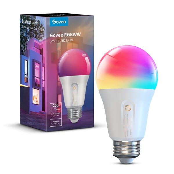 Govee WIFI- och Bluetooth smartlampa, 1200 lm, E27