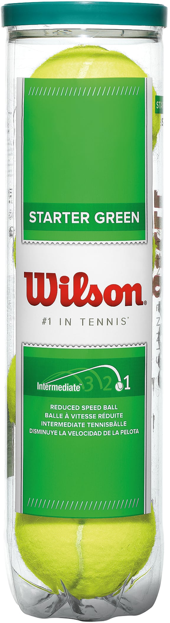 Wilson Starter Green tennisbold, 4 stk