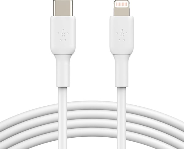 Belkin BOOST CHARGE™ Lightning - USB-C kabel, 1m, hvid