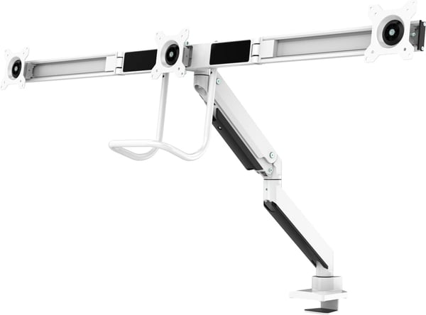 Neomounts NM-D775DX3 -monitorarm för tre skärmar, vit