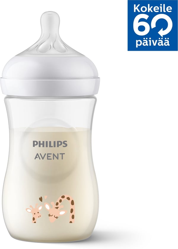 Philips Avent SCY903/66 Natural Response -nappflaska, 260 ml, giraff