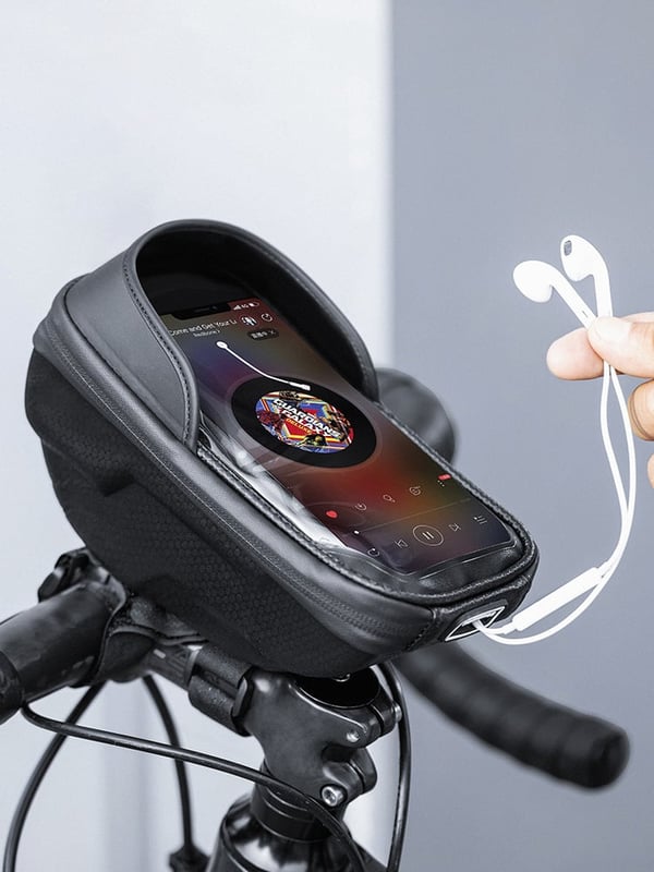 FoneKit-telefonväska för cykelstyre, svart