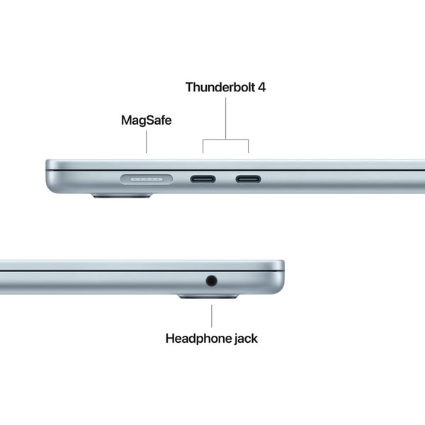 Apple MacBook Air 15" M4 24 GB, 512 GB 2025 - bärbar dator, himmelsblå (MC7D4)