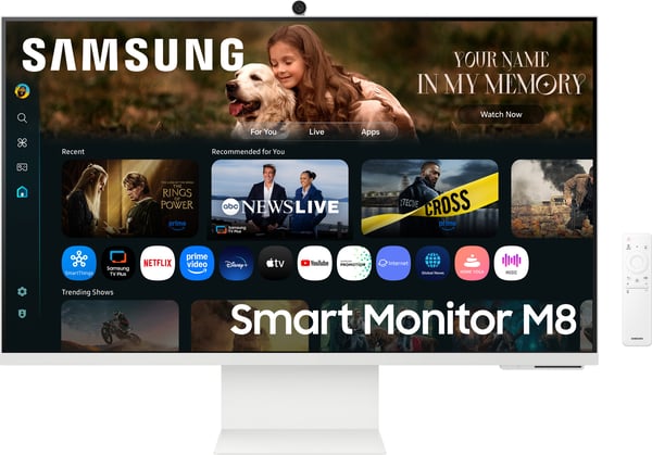 Samsung Smart Monitor M8 (M80F) 32" 4K-skärm, vit