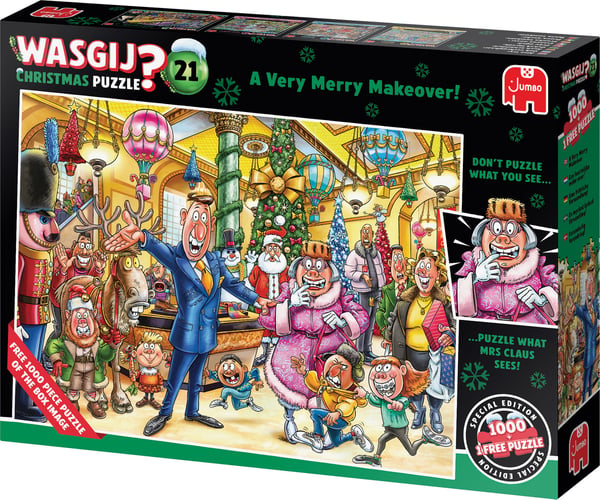 Wasgij Christmas 21 Pussel, 2 x 1000 bitar