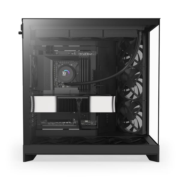 NZXT H9 Flow (2025) ATX-chassi, svart