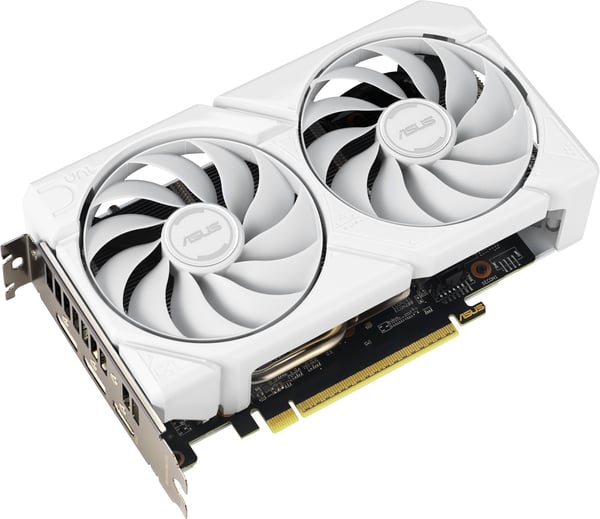 ASUS Dual Radeon RX 9060 XT 16 GB Vit Edition grafikkort