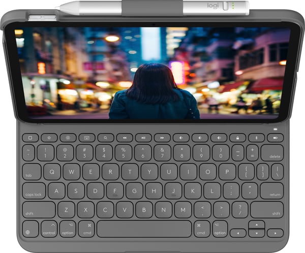 Logitech Slim Folio-tastatur/etui, iPad 10. generation