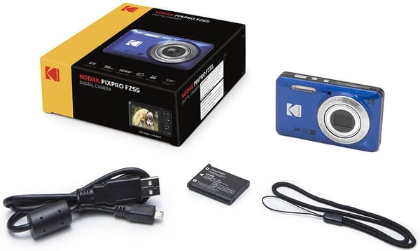 Kodak Pixpro FZ55 digital kamera, blå