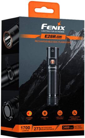 Fenix E28R V2.0 -ficklampa, 1700 lm