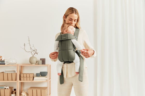 BabyBjörn Mini Vævet -bæresele, mørkegrøn