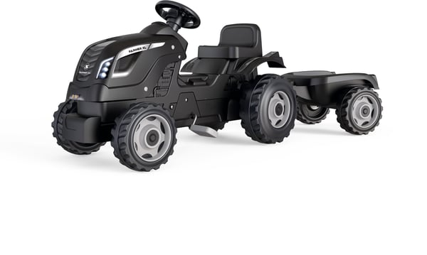 Smoby Farmer XL - traktor + släpvagn, svart