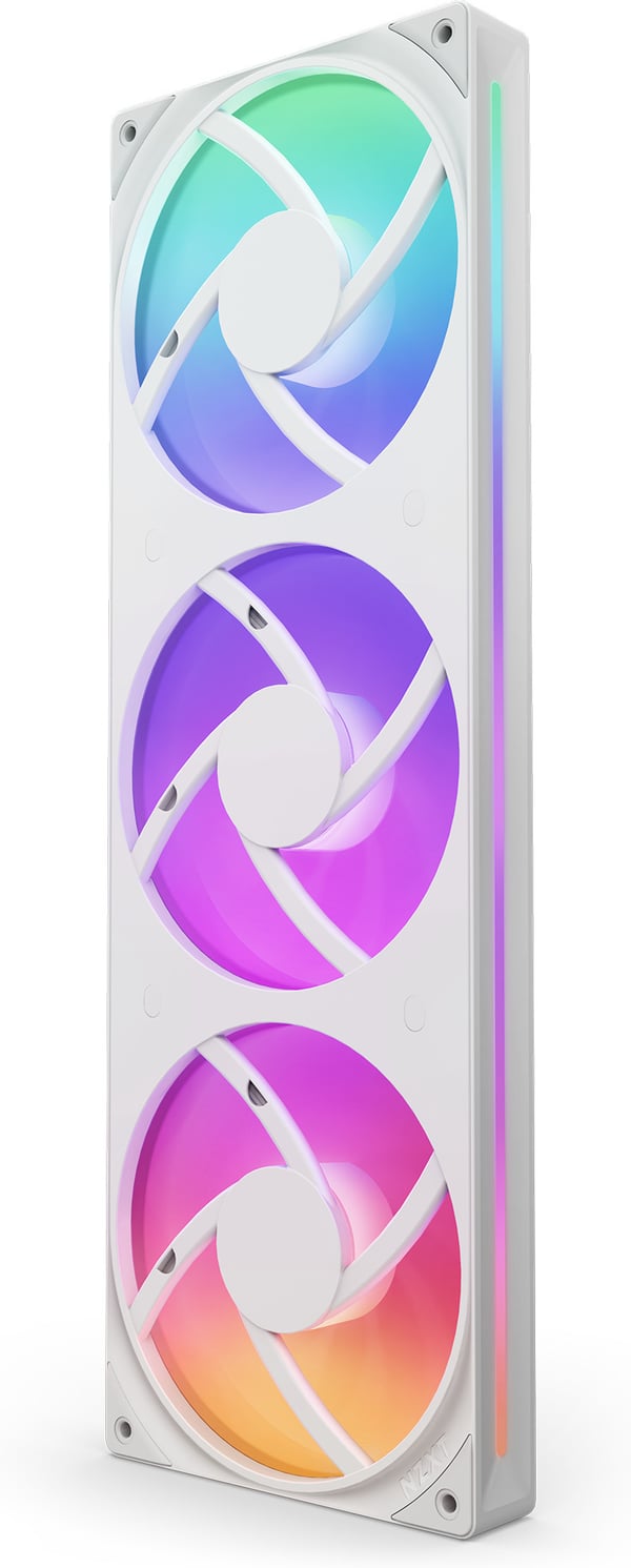 NZXT F360 RGB CORE-blæser, 3 * 120 mm, hvid