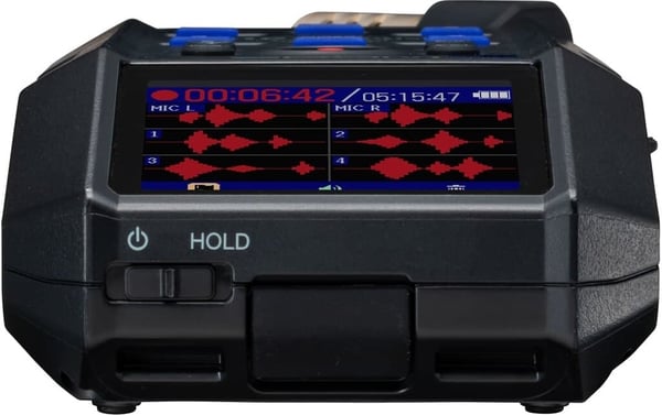 Zoom H6e bärbar inspelare med utbytbara mikrofoner, svart