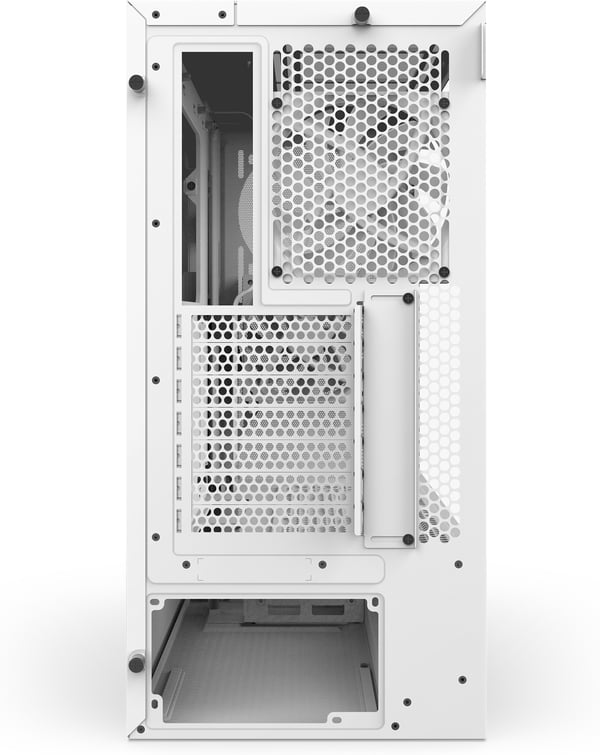 NZXT H5 Flow (2024) ATX-chassis med vindue, hvid