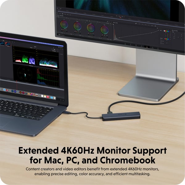 HyperDrive Next 7-port USB-C-hub, midnattblå