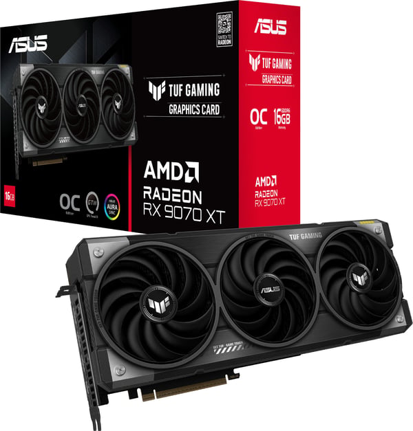 ASUS TUF Gaming Radeon RX 9070 XT OC Edition 16 GB grafikkort