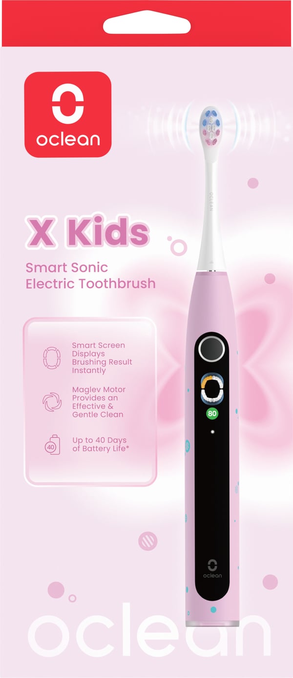 Oclean X Kids eltandborste, rosa