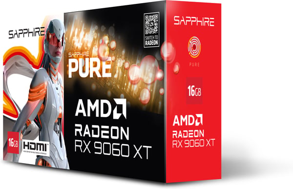 Sapphire PURE RX 9060 XT GAMING OC 16GB grafikkort
