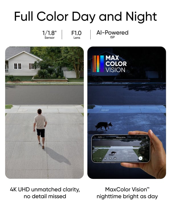 Anker eufyCam S3 Pro 4K övervakningskamerasystem, 2 kameror