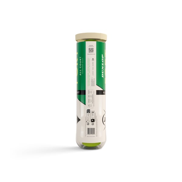 Dunlop Fort All Court -tennisboll, 4 st, eco
