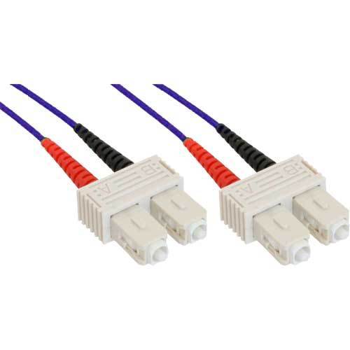 InLine SC-SC, multimode 50/125µm fiberoptisk kabel, längd 2 m