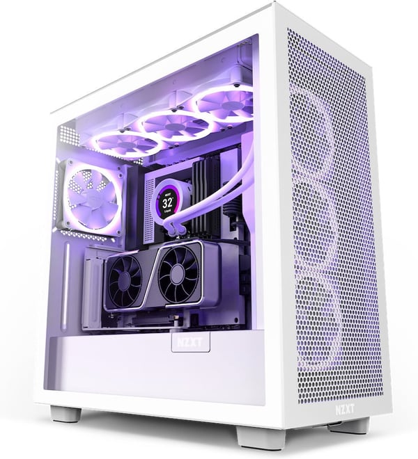 NZXT Lodret GPU-monteringskit - monteringsramme til grafikkort, hvid