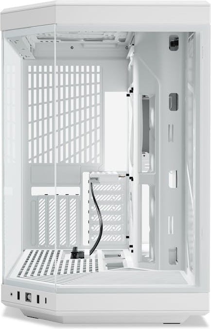 Hyte Y70 Snow White ATX-chassis med panoramavindue, hvid