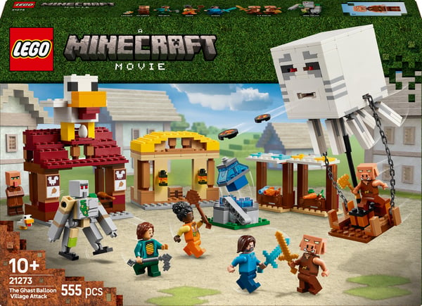 LEGO Minecraft 21273 – Hornanféns angreb på landsbyen med luftballon