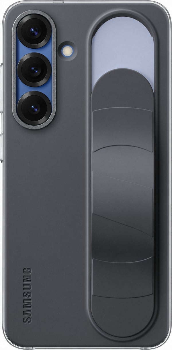 Samsung Galaxy S25 Stående Grip beskyttelsesskal, sort / blå