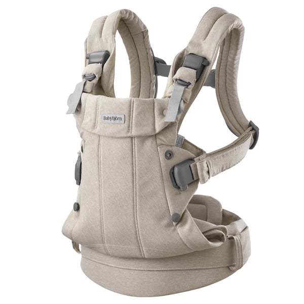BabyBjörn Harmony Woven Mélange bärsele, ljus beige