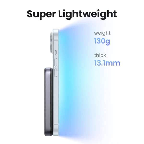 Ugreen Magnetisk Trådlös Power Bank reservbatteri, 10 000 mAh