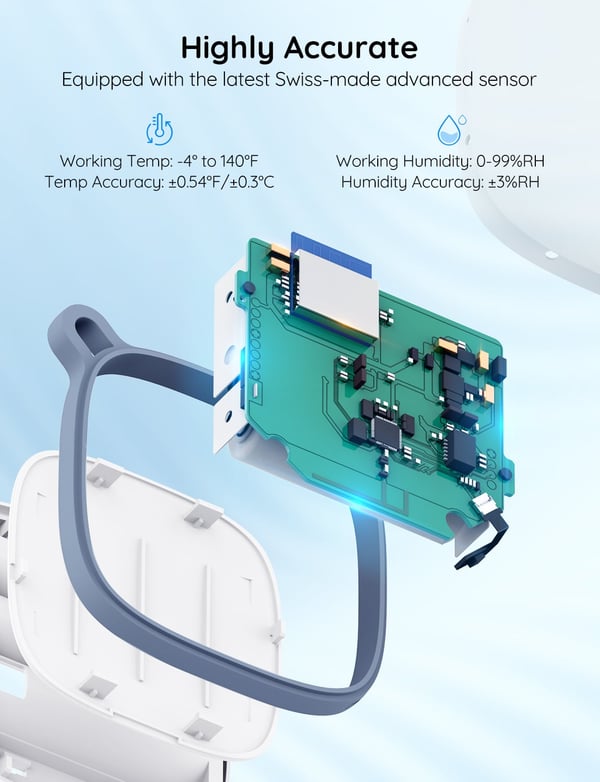 Govee WiFi-termometer hygrometer temperatur- och fuktmätare