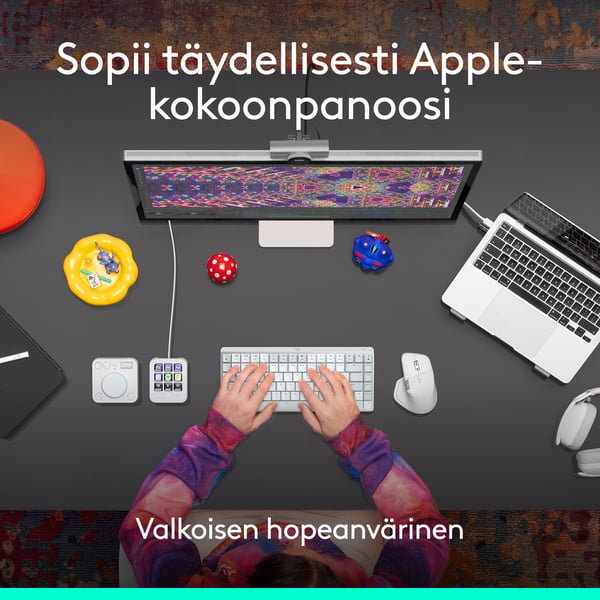 Logitech MX Master 4 för Mac mus, vit