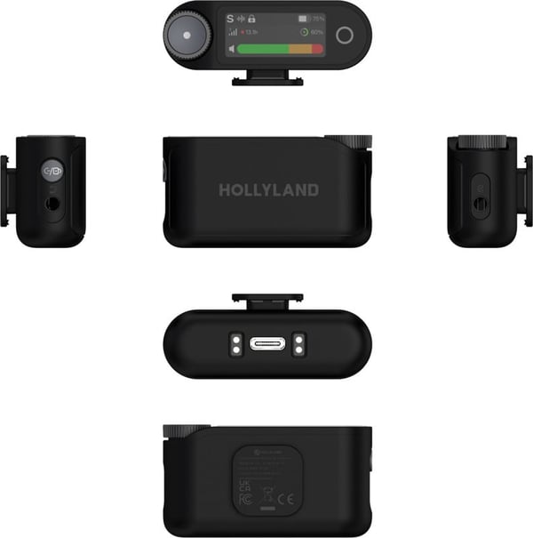 Hollyland LARK MAX 2 Combo 4-Person Version med Kamera RX + USB-C RX mikrofonssystem