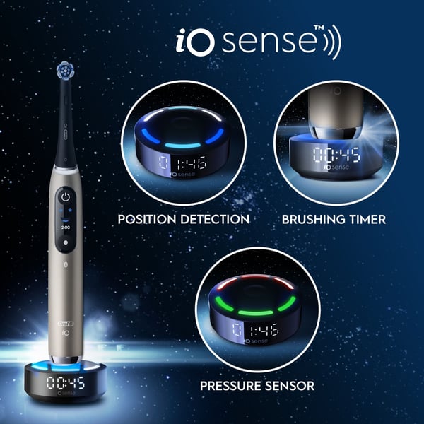 Oral-B iO10 elektrisk tandborste, Lunar Gold