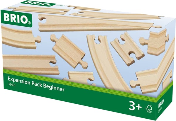 BRIO 33401 - Træbanetilbehørssæt, 11 dele