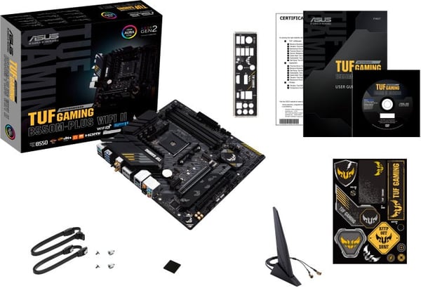 Asus TUF GAMING B550M-PLUS WIFI II AM4 microATX bundkort