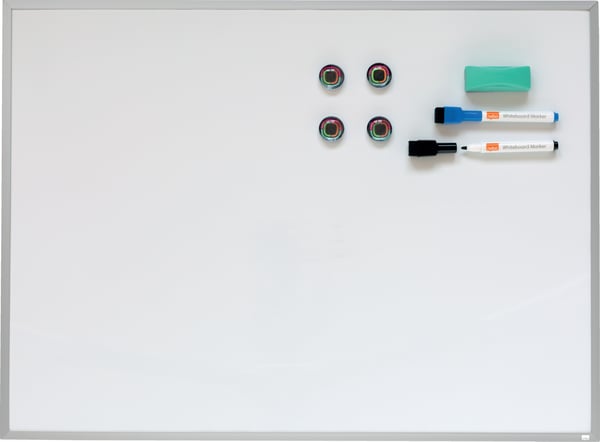 Nobo Home -whiteboard med aluminiumram, 58,5 x 43 cm