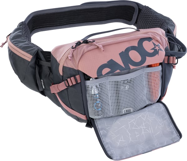 Evoc HIP PACK PRO 3 bæltetaske 1,5 l med væskeblære, pink/grå