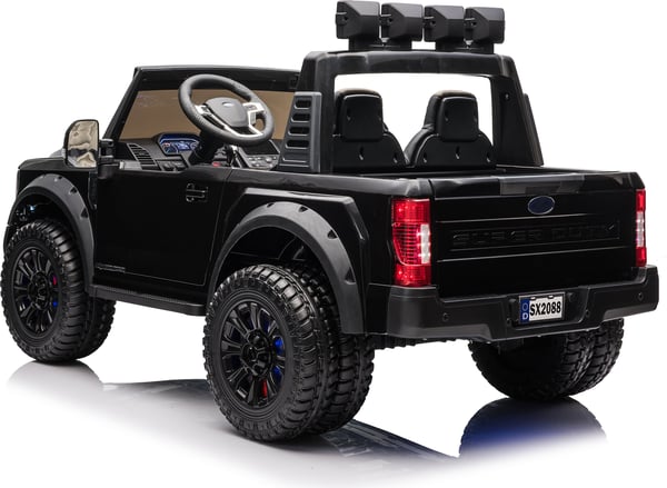 Ford Duty F450 -elbil, svart