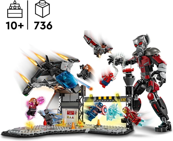 LEGO Superhelte Marvel 76314 – Captain America: Civil War Actionkamp