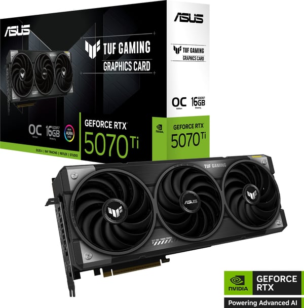 ASUS TUF Gaming GeForce RTX 5070 Ti 16 Gt GDDR7 OC Edition näytönohjain