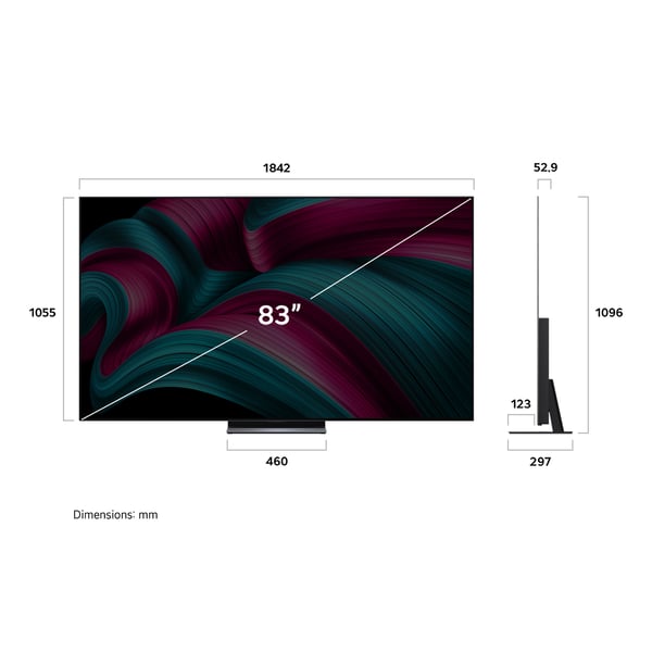 LG 83'' OLED evo C5 – 4K TV