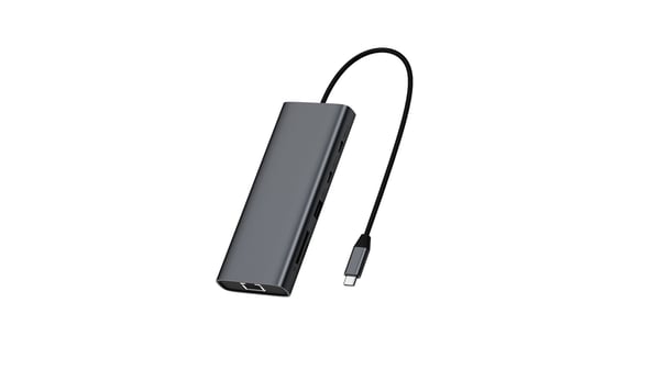 Fuj:tech 9-portars USB-C-hubb, 100 W PD