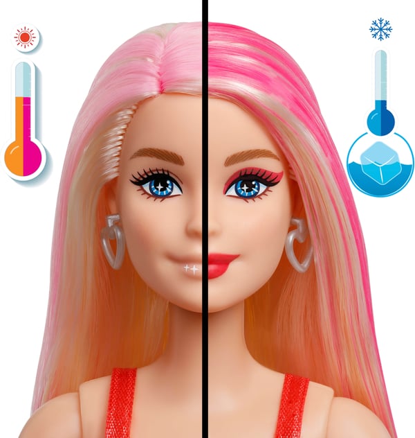 Barbie Party Unboxed Glam Series, modedocka, röd