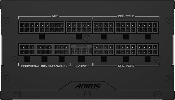 Gigabyte AORUS ELITE P1000W kraftkälla, svart
