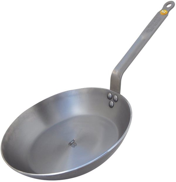 De Buyer Mineral B Element -stekpanna, kolstål, 28 cm