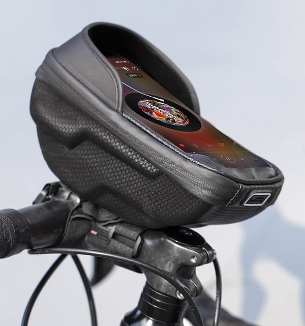 FoneKit-telefonväska för cykelstyre, svart