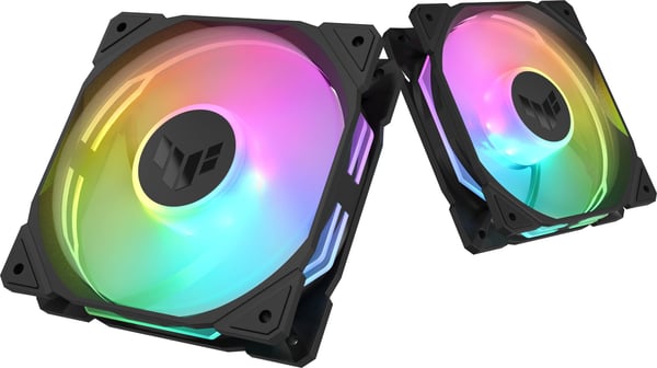 Asus TUF Gaming TR 120 ARGB Reverse PWM -blæser, 120 mm, sort, 3-pak
